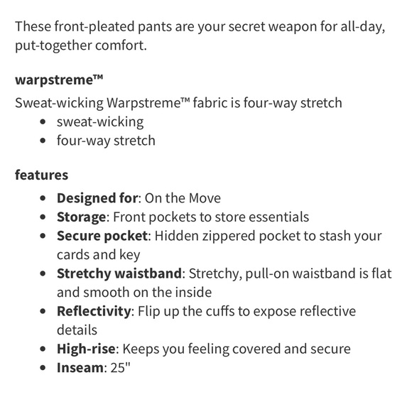 nwt lululemon essential HR trouser black - Picture 13 of 14